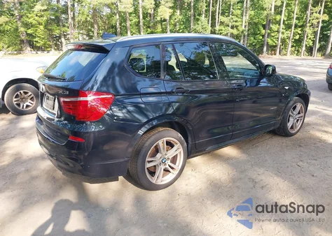 2014 BMW X3 xDrive28I z USA, uszkodzony, nr VIN 5UXWX9C50E0D27895